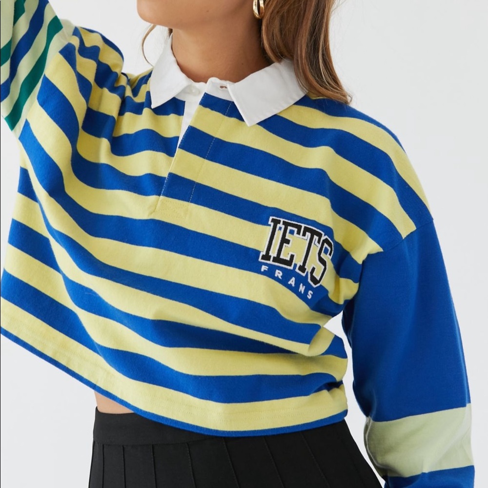 iets frans Mixed Stripe Rugby Shirt